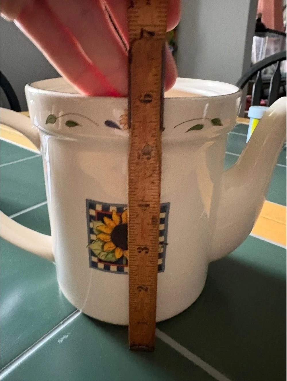 Vintage 90s Susan Winget Sunflower Ceramic Teapot